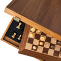 Walnut Chess Set - 40x40cm with Staunton Chessmen (8.5cm King) - Premium Chess from MANOPOULOS Chess & Backgammon - Just €178! Shop now at MANOPOULOS Chess & Backgammon