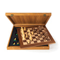 Walnut Chess Set - 50x50cm with Staunton Chessmen (8.5cm King) - Premium Chess from MANOPOULOS Chess & Backgammon - Just €214! Shop now at MANOPOULOS Chess & Backgammon