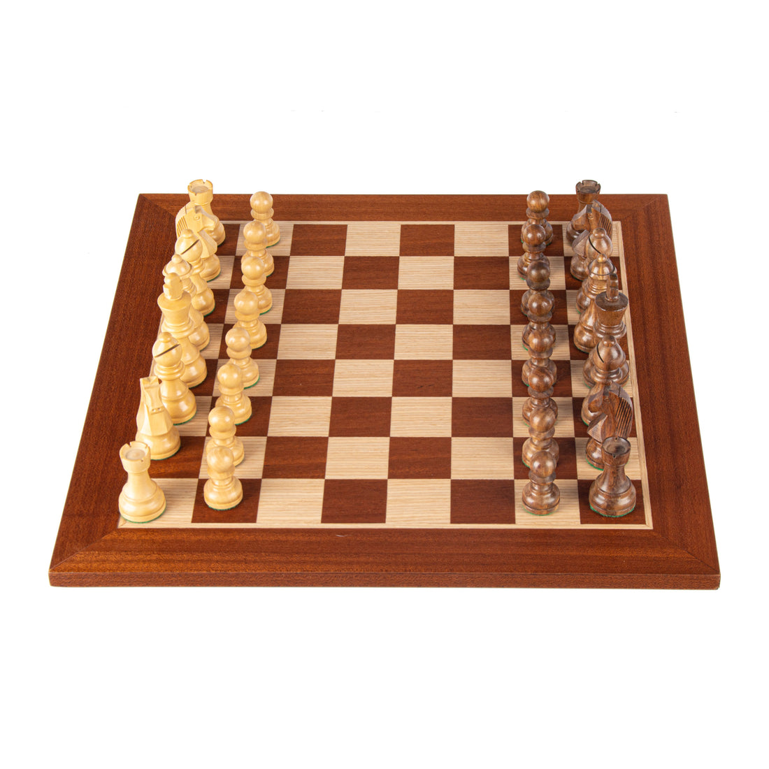 Mahogany Chess Set - 40x40cm with Staunton Chessmen (8.5cm King) - Premium Chess from MANOPOULOS Chess & Backgammon - Just €172! Shop now at MANOPOULOS Chess & Backgammon
