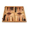 Premium Handcrafted Olive Burl Backgammon Set with Olive Wood Checkers - Premium Backgammon from MANOPOULOS Chess & Backgammon - Just €120! Shop now at MANOPOULOS Chess & Backgammon