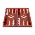 MAHOGANY Backgammon in red color - Premium Backgammon from MANOPOULOS Chess & Backgammon - Just €65! Shop now at MANOPOULOS Chess & Backgammon