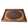 Handcrafted Wooden Tray with Natural Walnut Trunk - Luxury Game Room Decor - Premium Decorative Objects from MANOPOULOS Chess & Backgammon - Just €195.80! Shop now at MANOPOULOS Chess & Backgammon