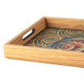 Elegant Wooden Tray with Ocean Printed Design - Luxury Game Room Decor - Premium Decorative Objects from MANOPOULOS Chess & Backgammon - Just €25! Shop now at MANOPOULOS Chess & Backgammon