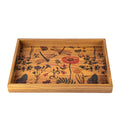 Handcrafted Wooden Tray with Spring Nature Design - Elegant Artistic Home Decor - Premium Decorative Objects from MANOPOULOS Chess & Backgammon - Just €25! Shop now at MANOPOULOS Chess & Backgammon