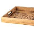 Elegant Wooden Tray with Butterfly Printed Design - Luxury Game Room Decor - Premium Decorative Objects from MANOPOULOS Chess & Backgammon - Just €25! Shop now at MANOPOULOS Chess & Backgammon