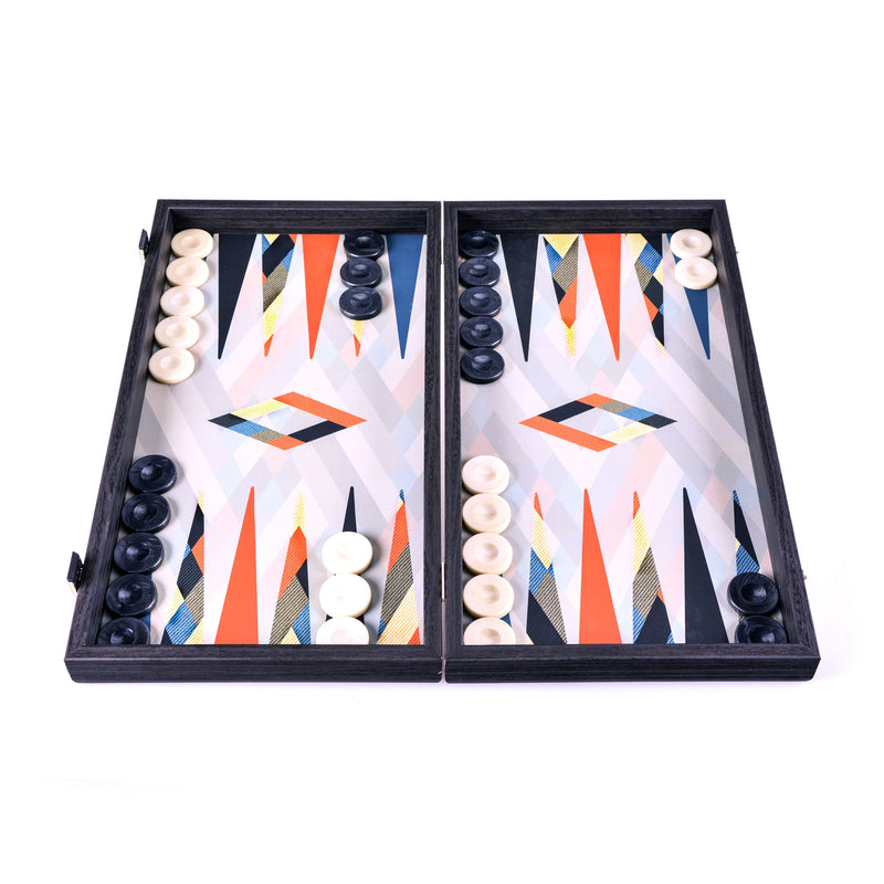 Schach & Backgammon Spiele-Kombo Large Classic Style • MANOPOULOS