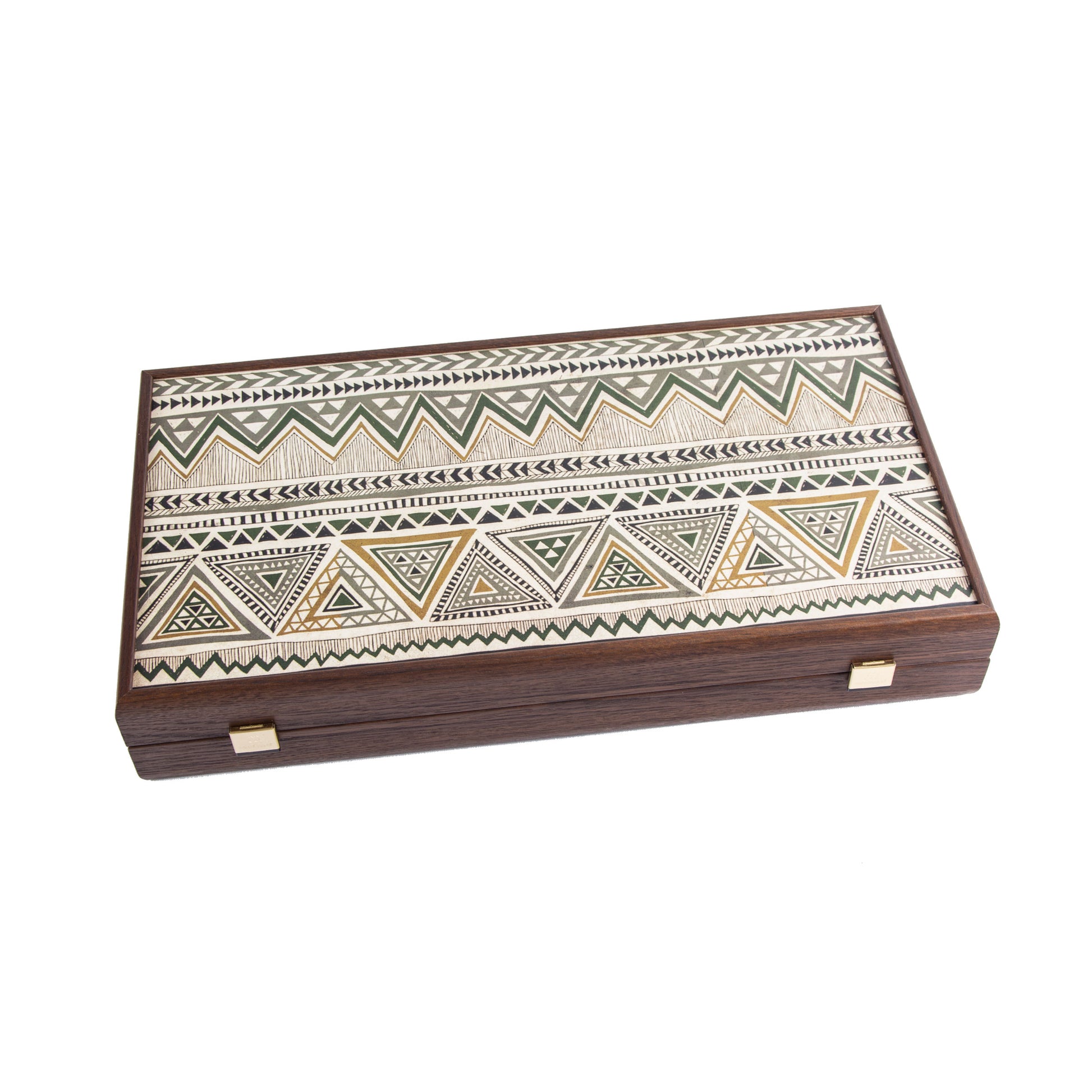 Handcrafted Greek Folk Art Backgammon Set - Unique and Traditional Design - Premium Backgammon from MANOPOULOS Chess & Backgammon - Just €79! Shop now at MANOPOULOS Chess & Backgammon