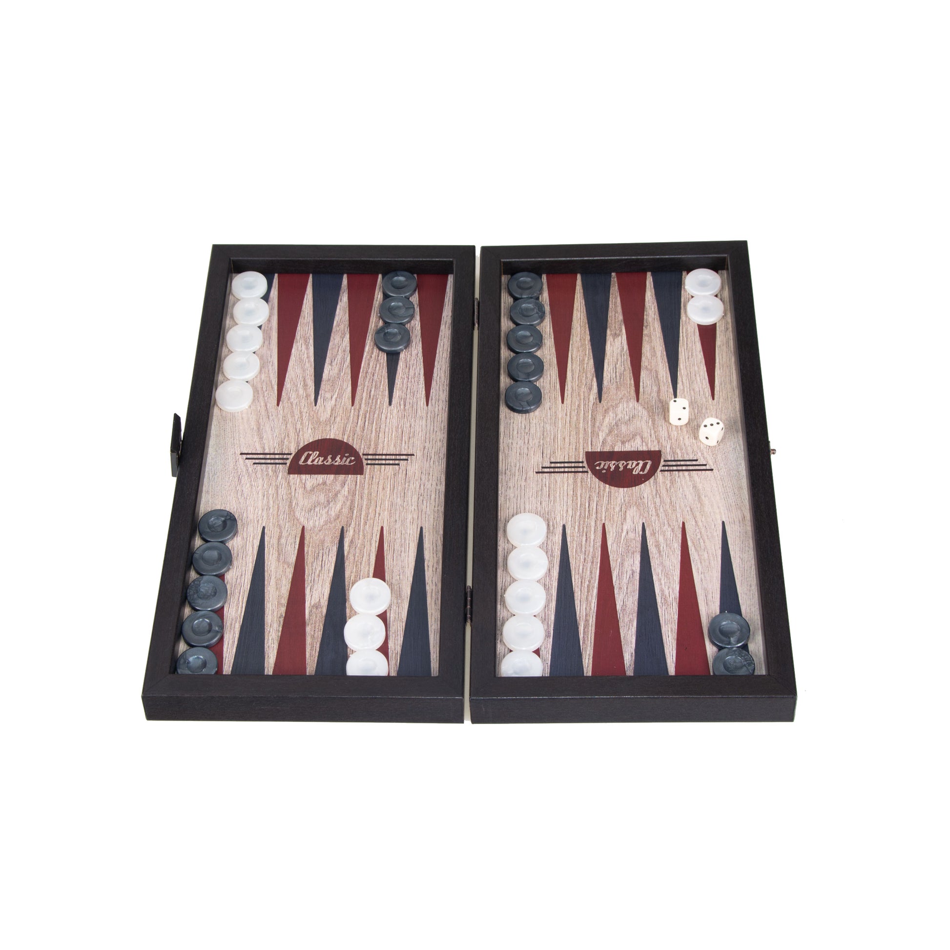 Classic Cars Travel Size Backgammon Set - Portable and Timeless Design - Premium Backgammon from MANOPOULOS Chess & Backgammon - Just €39! Shop now at MANOPOULOS Chess & Backgammon