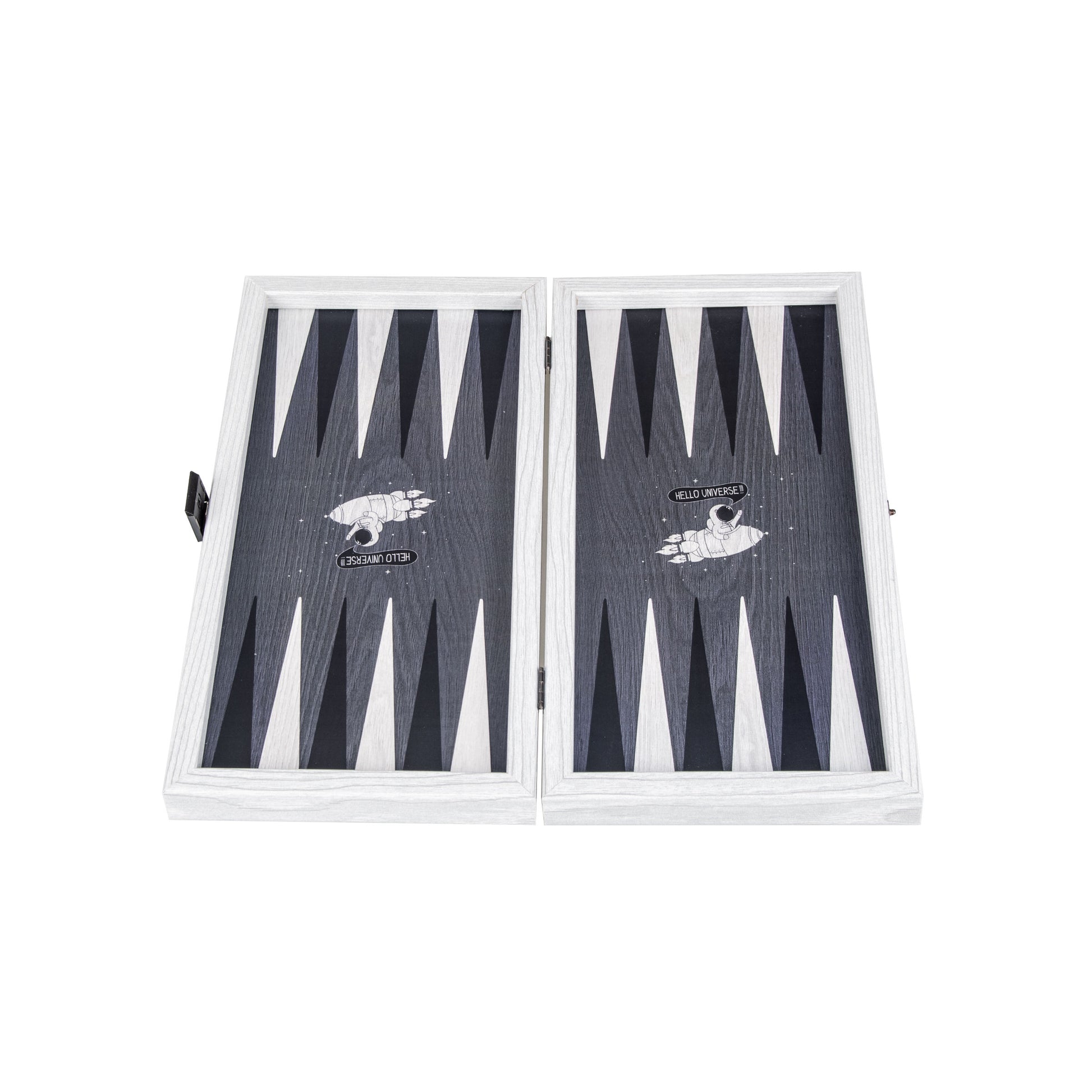 Hello Universe Travel Size Backgammon Set - Portable and Stellar Design - Premium Backgammon from MANOPOULOS Chess & Backgammon - Just €29! Shop now at MANOPOULOS Chess & Backgammon