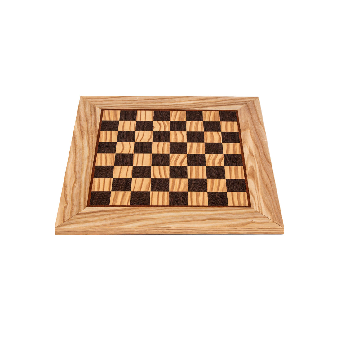 Handcrafted Olive Wood & Wenge Inlaid Chessboard - 34x34cm (Small) - Premium Chess from MANOPOULOS Chess & Backgammon - Just €69.50! Shop now at MANOPOULOS Chess & Backgammon