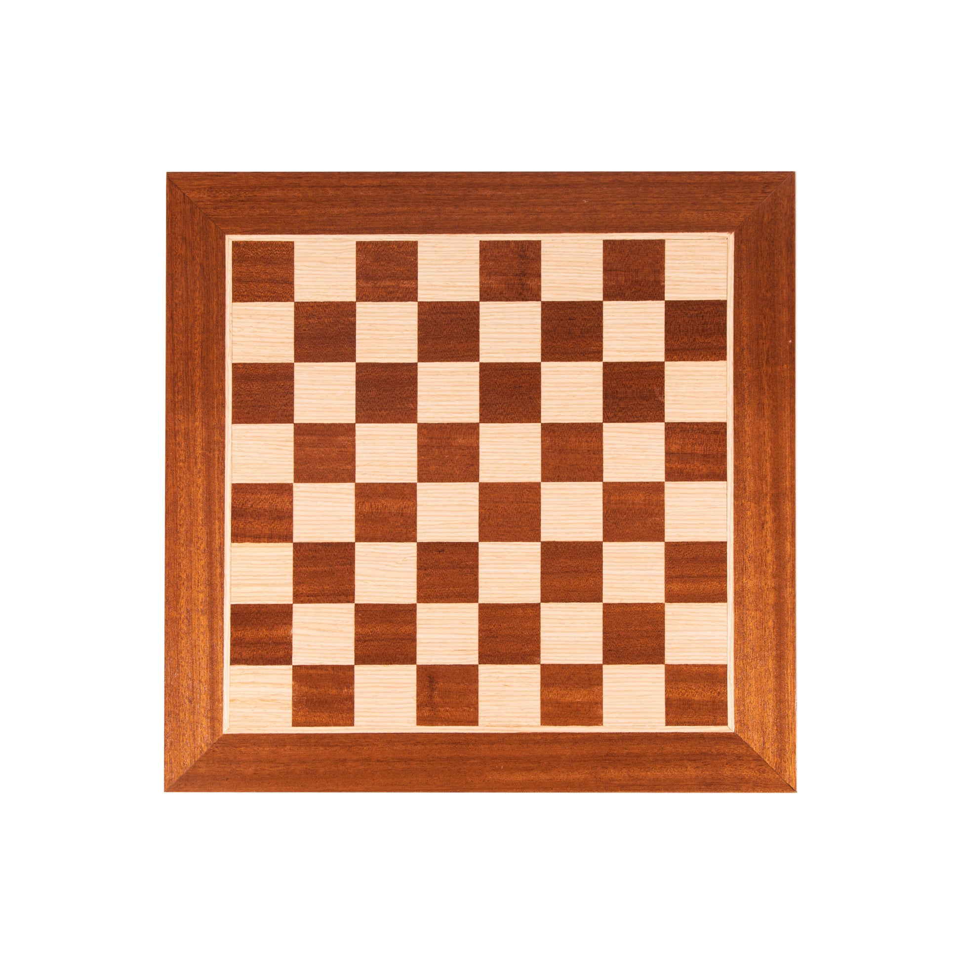 Handcrafted Mahogany Wood & Oak Inlaid Chessboard - 40x40cm (Medium) - Premium Chess from MANOPOULOS Chess & Backgammon - Just €55! Shop now at MANOPOULOS Chess & Backgammon