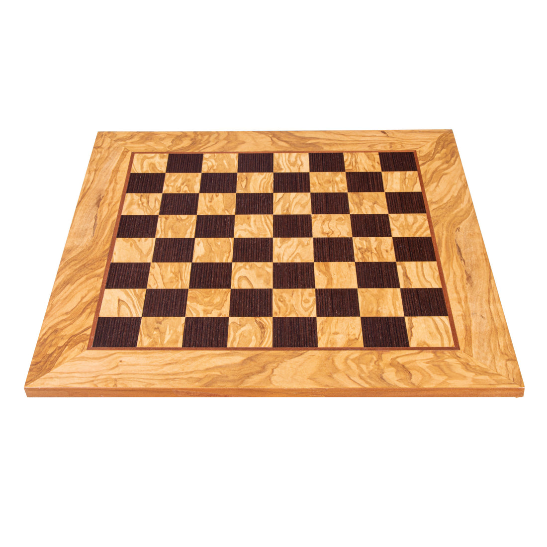 Handcrafted Olive Wood & Wenge Inlaid Chessboard - 50x50cm (Large) - Premium Chess from MANOPOULOS Chess & Backgammon - Just €98.50! Shop now at MANOPOULOS Chess & Backgammon