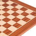 Handcrafted Mahogany Wood & Oak Inlaid Chessboard - 50x50cm (Large) - Premium Chess from MANOPOULOS Chess & Backgammon - Just €63! Shop now at MANOPOULOS Chess & Backgammon