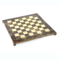 Handcrafted Brass Chessboard - 36x36cm (Available in Brown, Red, Blue, Green, and Turquoise) - Premium Chess from MANOPOULOS Chess & Backgammon - Just €94! Shop now at MANOPOULOS Chess & Backgammon