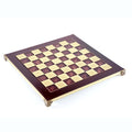 Handcrafted Brass Chessboard - 28x28cm (Available in Brown, Red, Blue, Green, and Turquoise) - Premium Chess from MANOPOULOS Chess & Backgammon - Just €69! Shop now at MANOPOULOS Chess & Backgammon