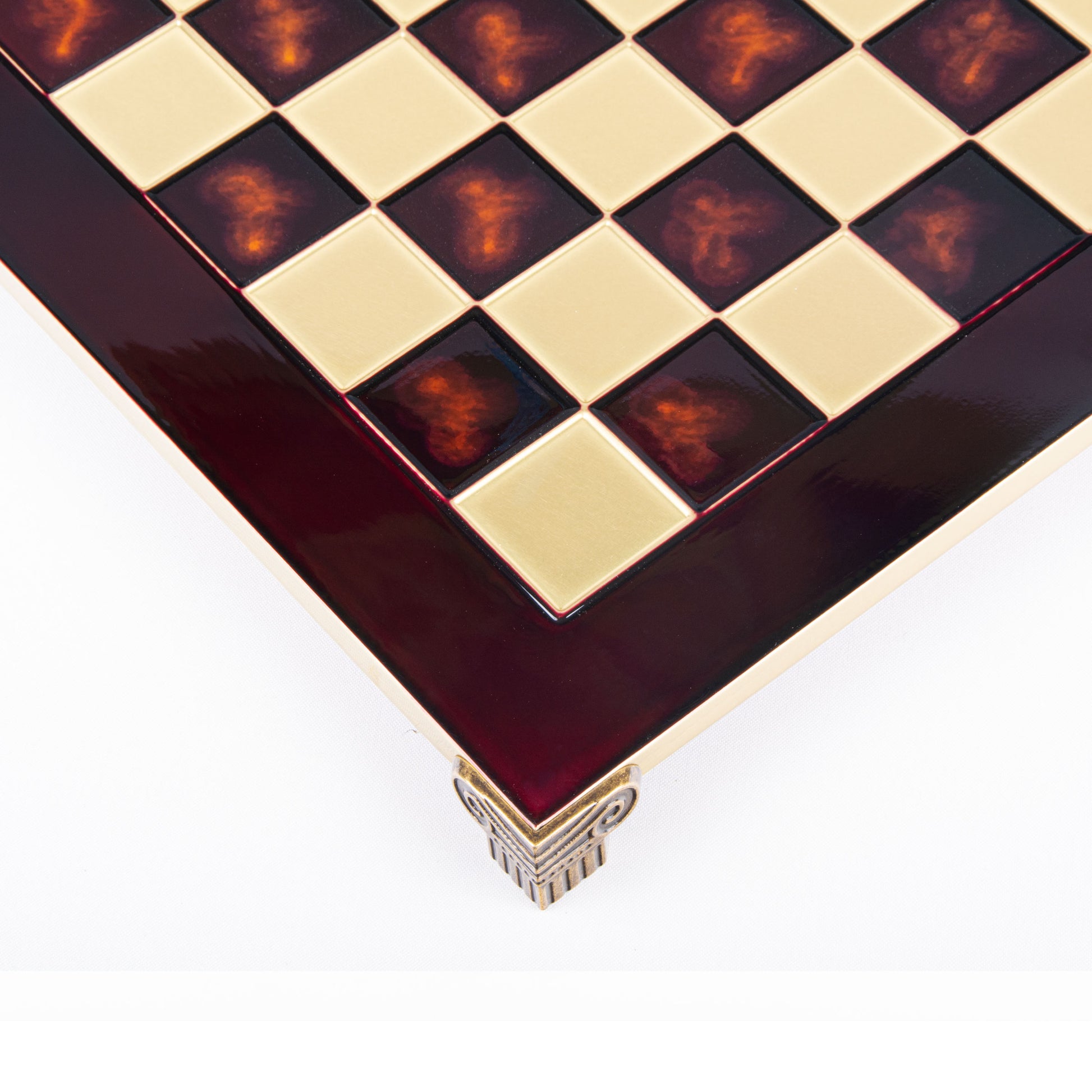 Handcrafted Brass Chessboard - 54x54cm (Extra-Large) - Premium Chess from MANOPOULOS Chess & Backgammon - Just €205! Shop now at MANOPOULOS Chess & Backgammon
