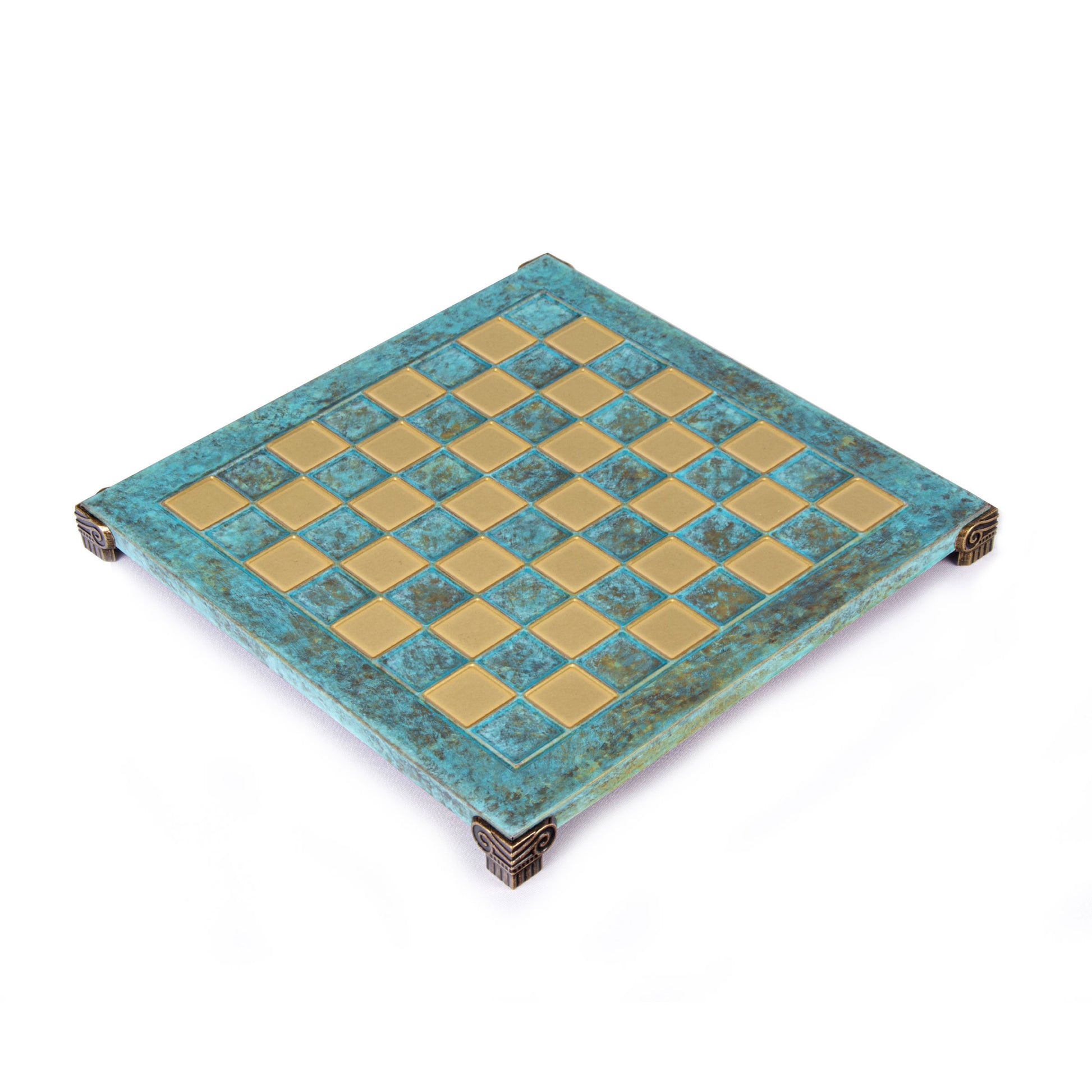 Handcrafted Brass Chessboard - 54x54cm (Extra-Large) - Premium Chess from MANOPOULOS Chess & Backgammon - Just €205! Shop now at MANOPOULOS Chess & Backgammon