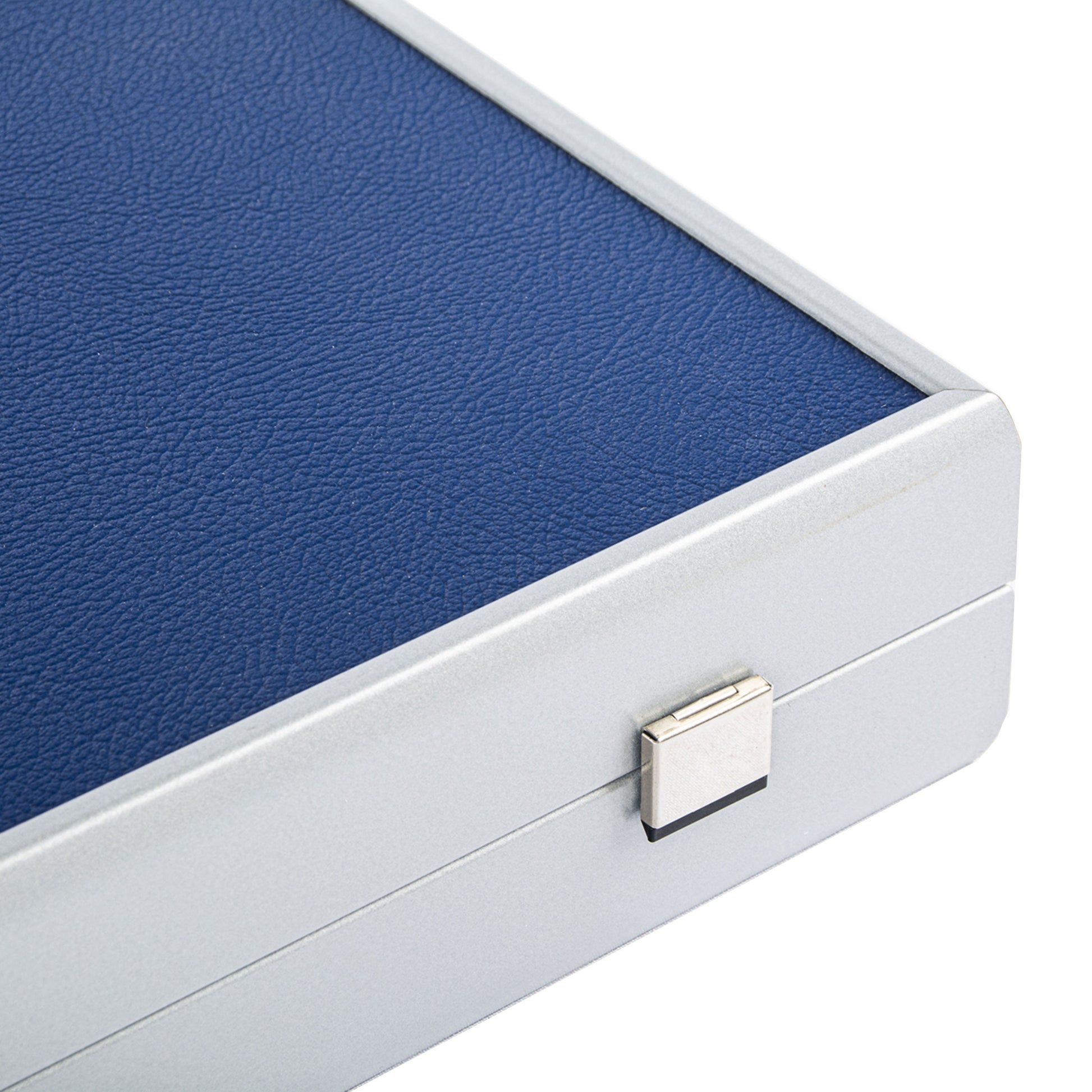 NAVY BLUE LEATHERETTE Backgammon - Premium Backgammon from MANOPOULOS Chess & Backgammon - Just €239! Shop now at MANOPOULOS Chess & Backgammon