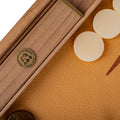 Premium Handcrafted Crocodile Tote in Light Brown Leather Backgammon Set - Premium Backgammon from MANOPOULOS Chess & Backgammon - Just €490! Shop now at MANOPOULOS Chess & Backgammon