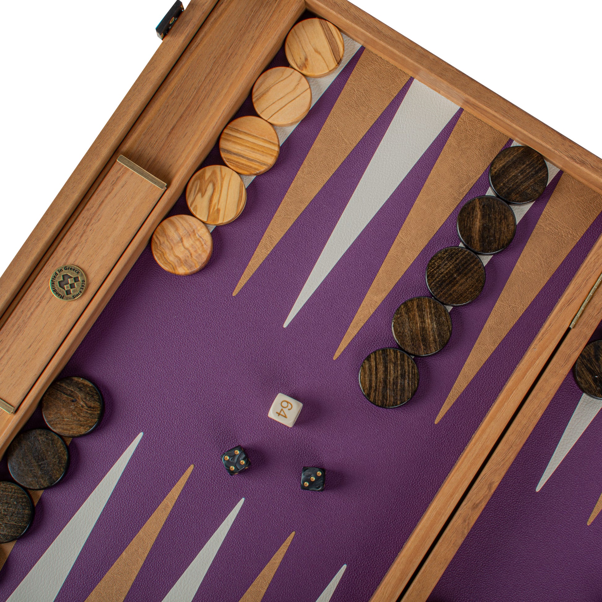 CROCODILE TOTE IN PURPLE COLOR LEATHER Backgammon - Premium Backgammon from MANOPOULOS Chess & Backgammon - Just €425! Shop now at MANOPOULOS Chess & Backgammon