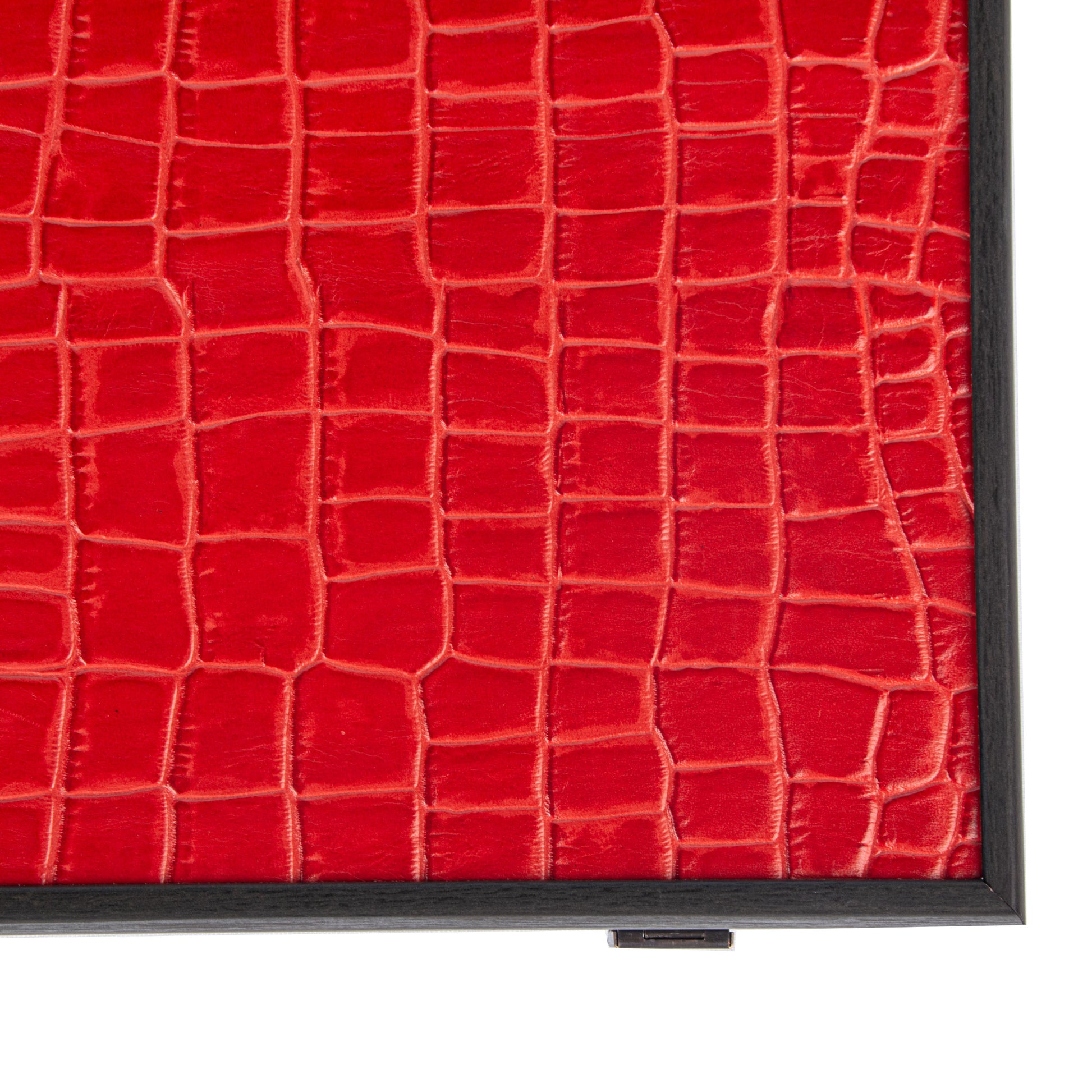 Premium Handcrafted Crocodile Tote in Imperial Red Leather Backgammon Set - Premium Backgammon from MANOPOULOS Chess & Backgammon - Just €425! Shop now at MANOPOULOS Chess & Backgammon