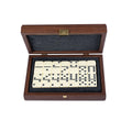 Luxury Domino Set in Wooden Case with California Walnut Burl - Premium Dominoes from MANOPOULOS Chess & Backgammon - Just €62.50! Shop now at MANOPOULOS Chess & Backgammon