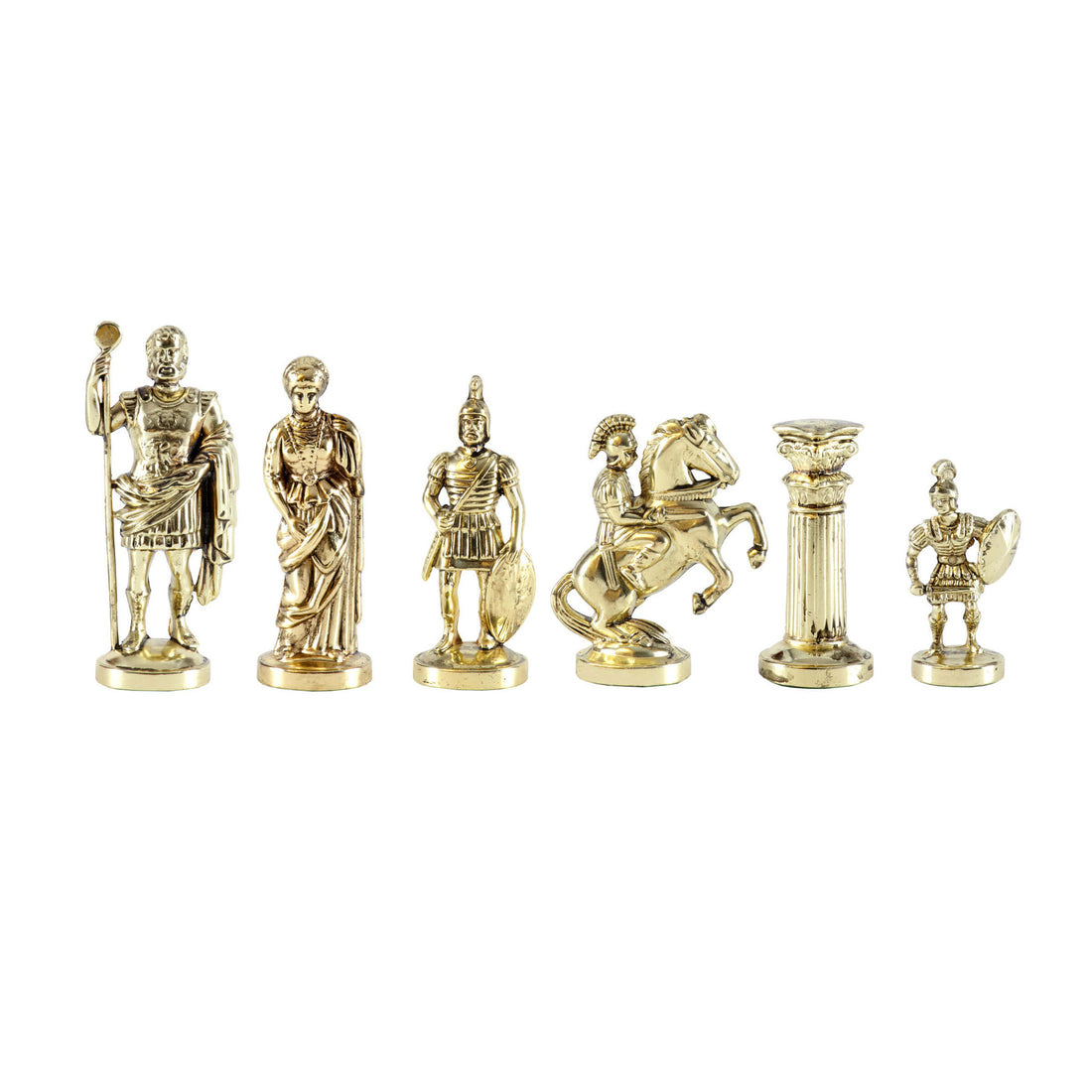 GREEK ROMAN PERIOD Chessmen (Large) - Gold/Brown - Premium Chess from MANOPOULOS Chess & Backgammon - Just €142! Shop now at MANOPOULOS Chess & Backgammon