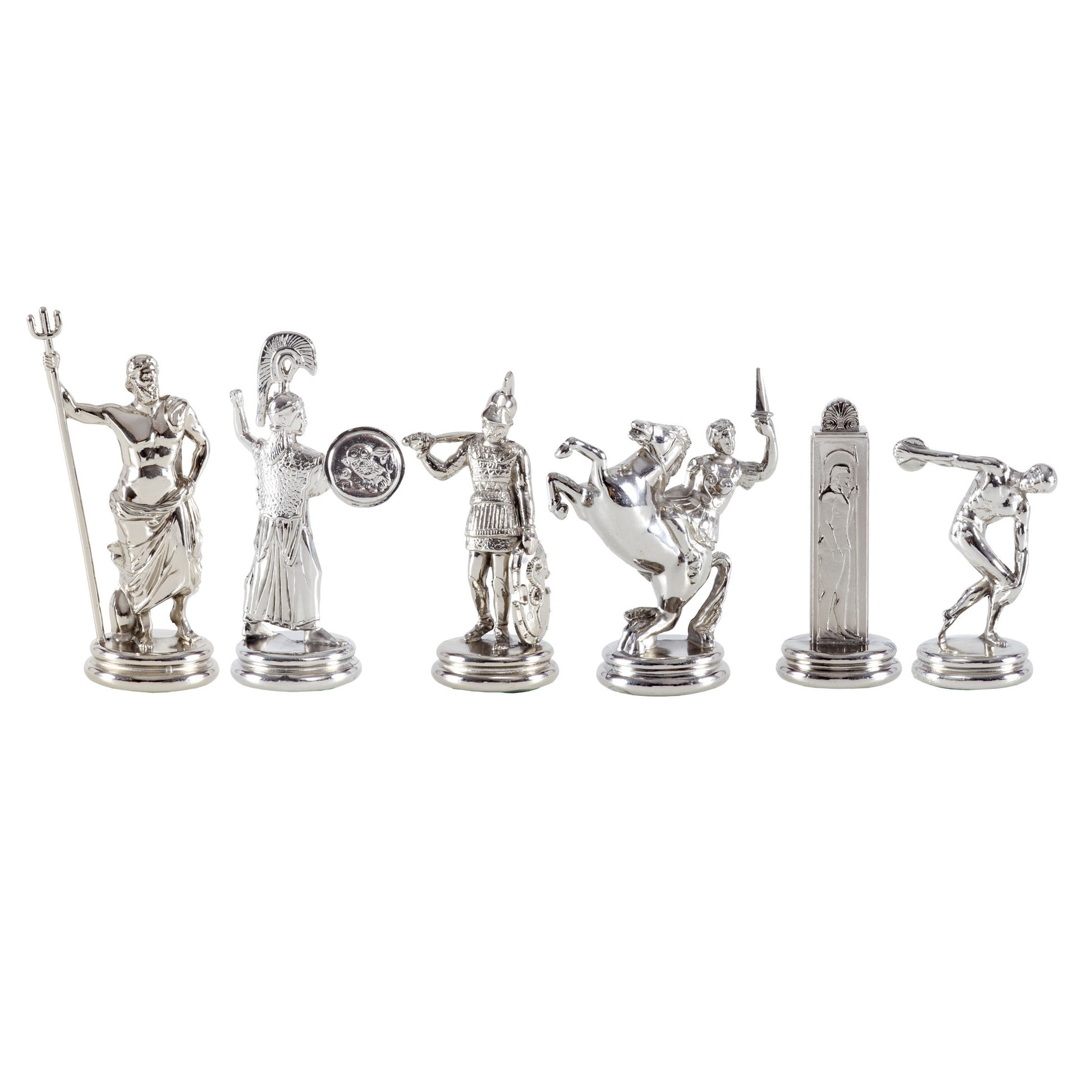 DISCUS THROWER Chessmen  (Extra Large) - Gold/Silver - Premium Chess from MANOPOULOS Chess & Backgammon - Just €350! Shop now at MANOPOULOS Chess & Backgammon