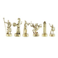 GREEK MYTHOLOGY Chessmen  (Medium) - Gold/Green - Premium Chess from MANOPOULOS Chess & Backgammon - Just €102! Shop now at MANOPOULOS Chess & Backgammon