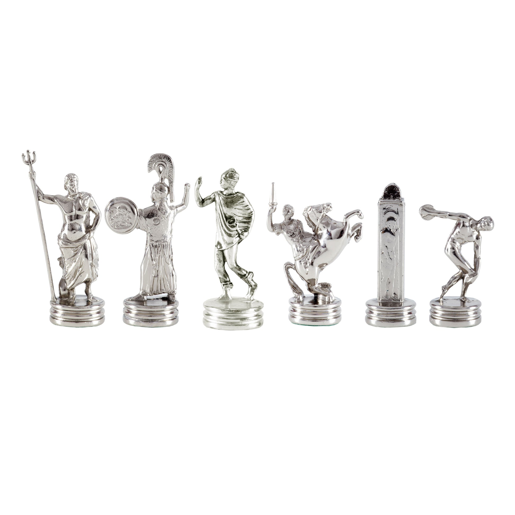 DISCUS THROWER Chessmen  (Medium) - Gold/Silver - Premium Chess from MANOPOULOS Chess & Backgammon - Just €102! Shop now at MANOPOULOS Chess & Backgammon