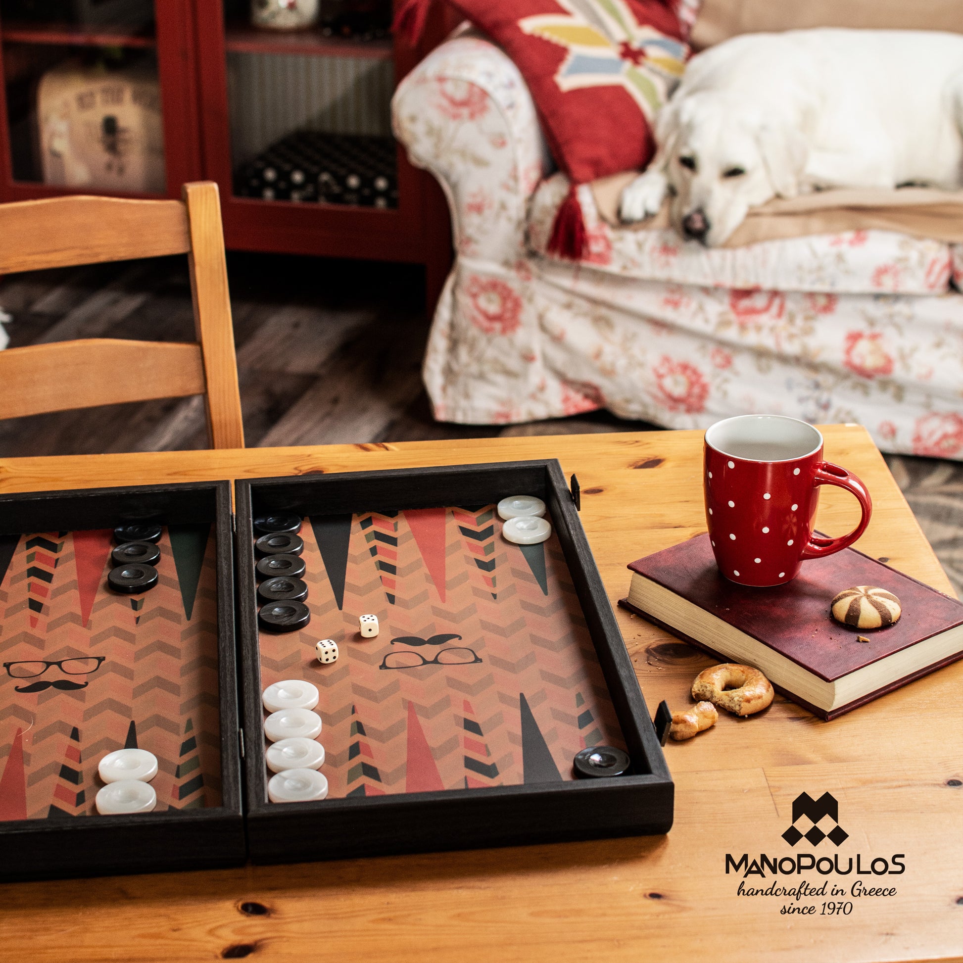 HIPSTER STYLE Backgammon - Premium Backgammon from MANOPOULOS Chess & Backgammon - Just €79! Shop now at MANOPOULOS Chess & Backgammon