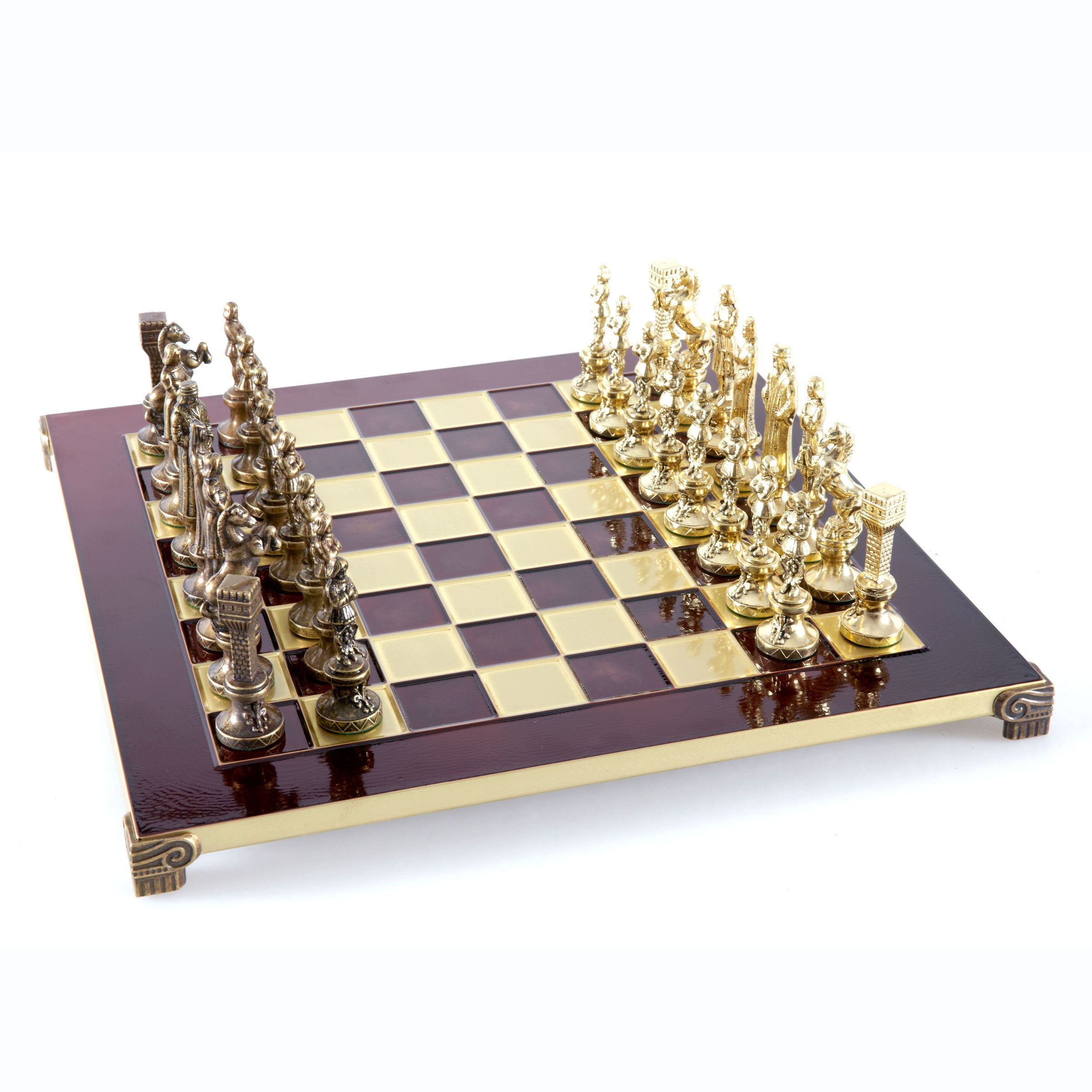 Regency Chess The Manopoulos Medieval Knights Luxury Chess Set with Wooden Case