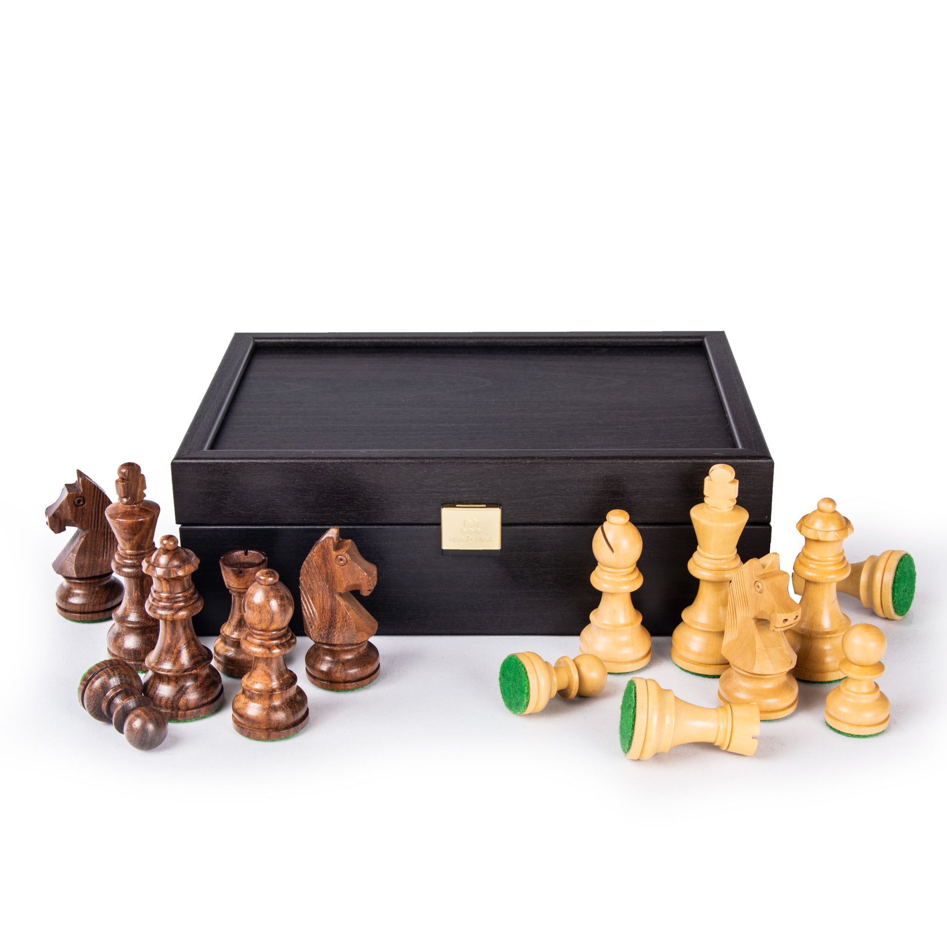 Premium Wenge Wooden Box for Chessmen - 6.5cm King - Premium Chess from MANOPOULOS Chess & Backgammon - Just €14.90! Shop now at MANOPOULOS Chess & Backgammon